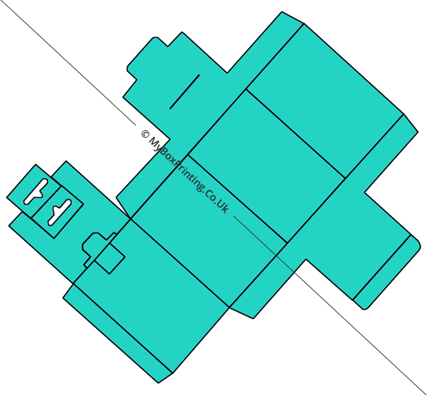 Box With Hanging & Locking Tabs