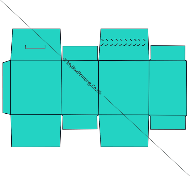 Seal End With Tear Open And Lock Boxes