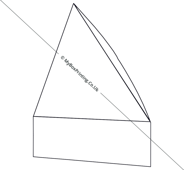 Triangular Tray With Hinged Lid